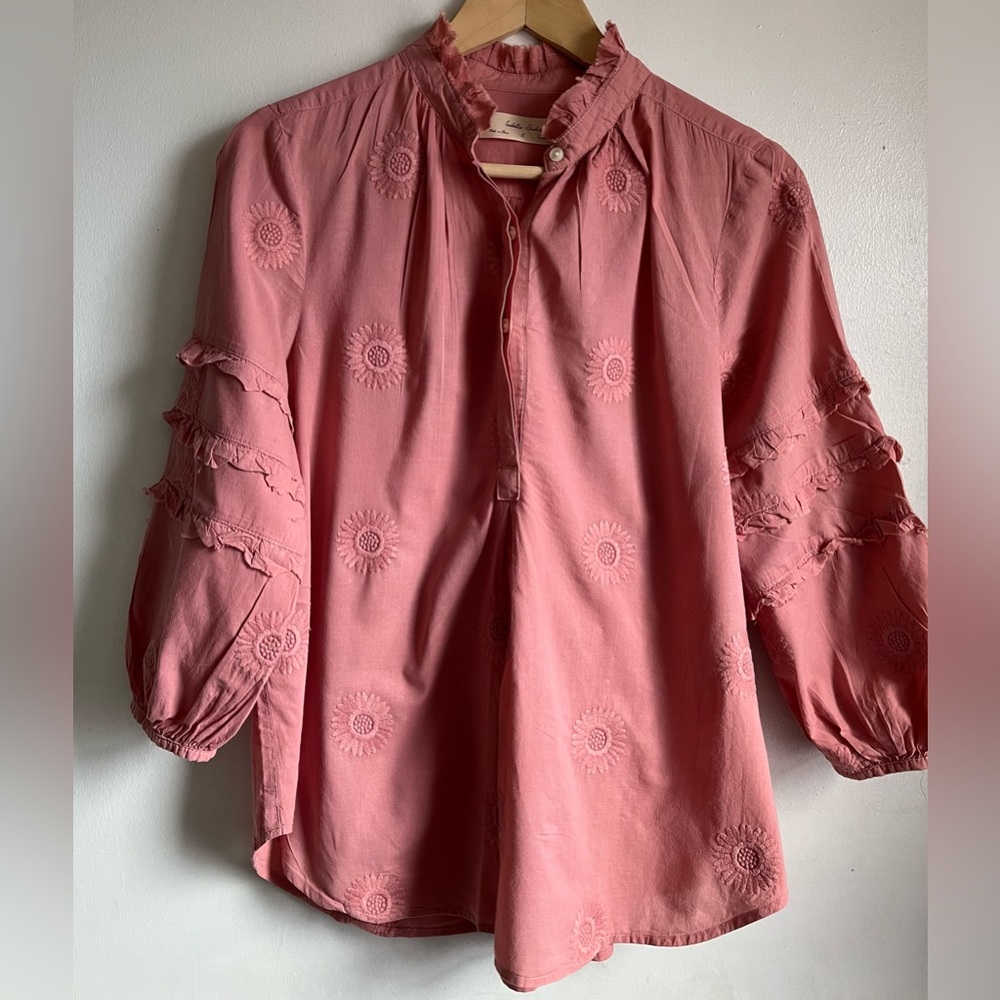 ANTHROPOLOGIE Isabel Sinclair Embroidered Blouse - Picture 5 of 11